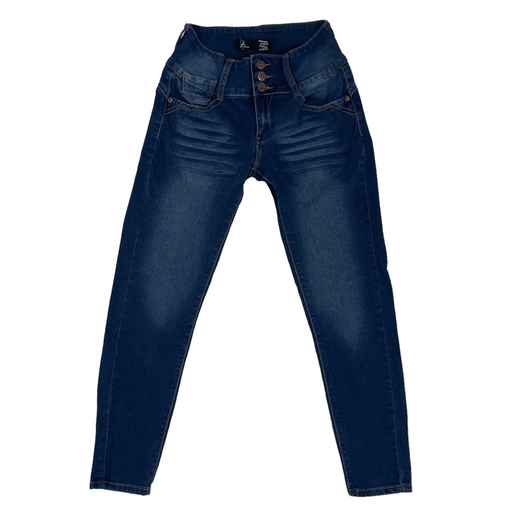 Always Friday Women Dark Wash High Waist Curve Enhancing Denim Jean Pant Size 5